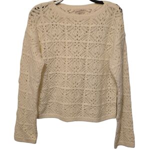 3/$15 Universal Thread White Knit Sweater Size Medium